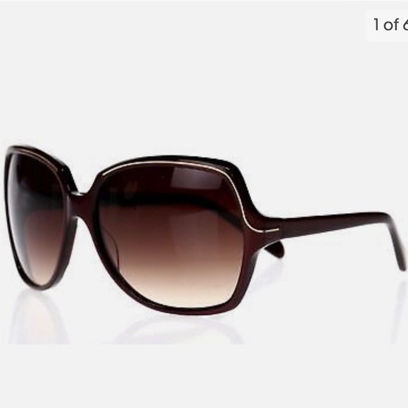 OLIVER PEOPLES Women's 'Ilana' Black Oversize Sunglasses -